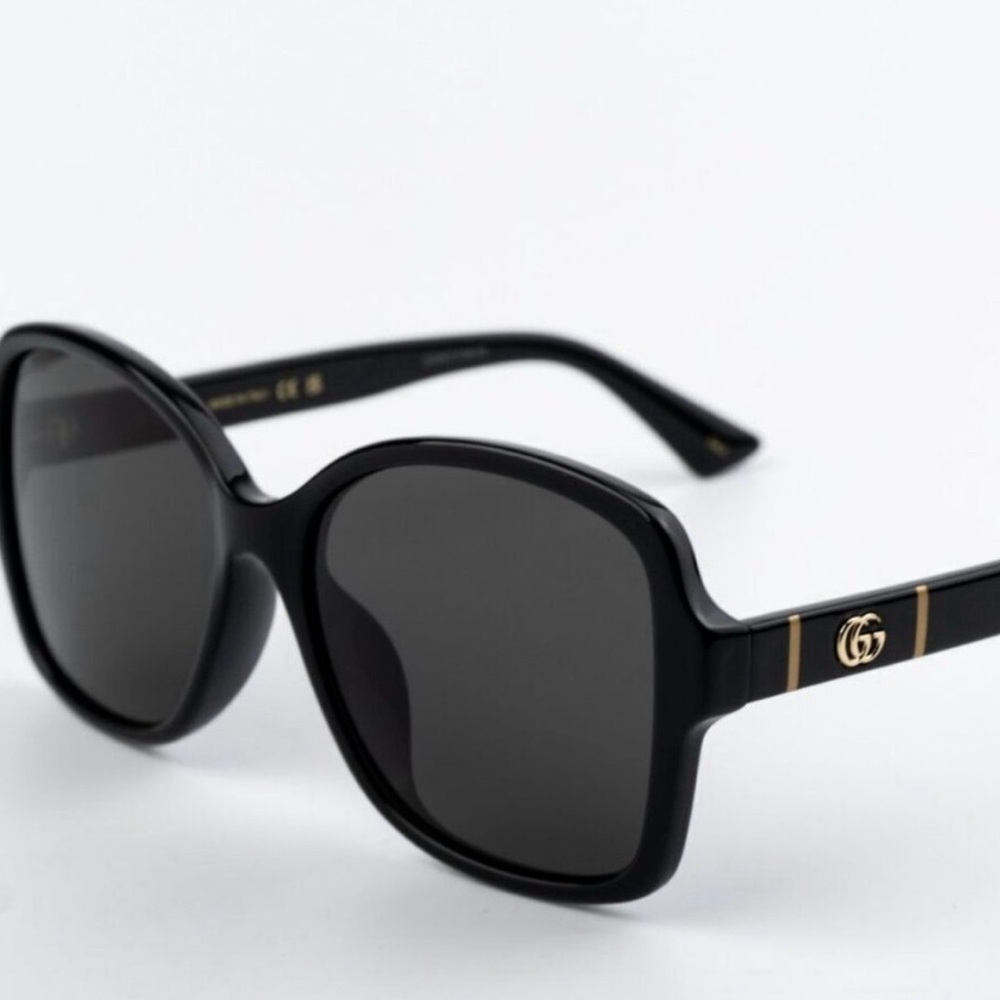 Gucci Black Oversized Square Sunglasses New Condition - Picture 2 of 14